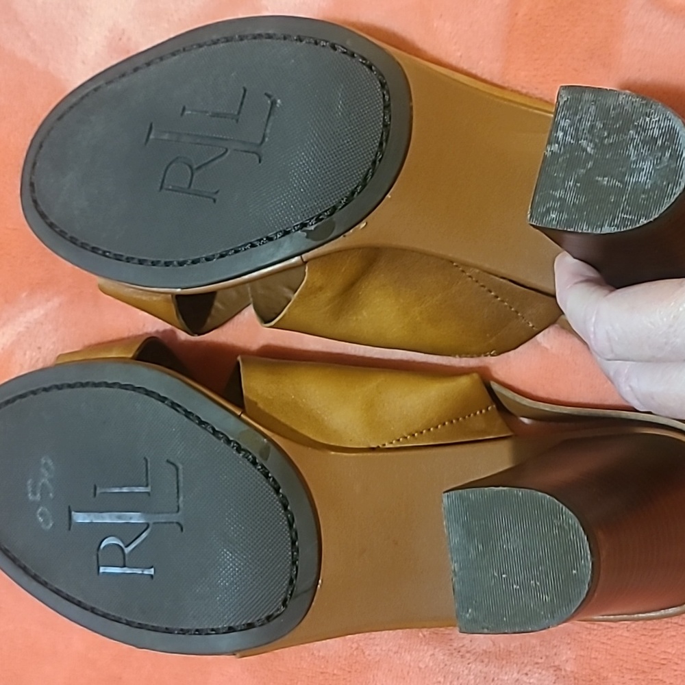 LAUREN RALPH LAUREN BLOCK HEEL SHOES - Picture 4 of 10
